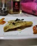 Filete de pescado con vegetales deshidratados