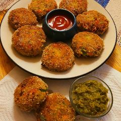 A picture of Barnyard Millet Patties.