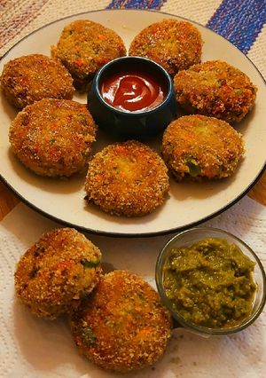 A picture of Barnyard Millet Patties.