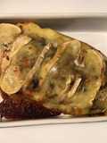 Patate douce farcie aux champignons et saint nectaire fermier