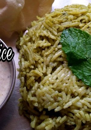 A picture of Pudina Rice.