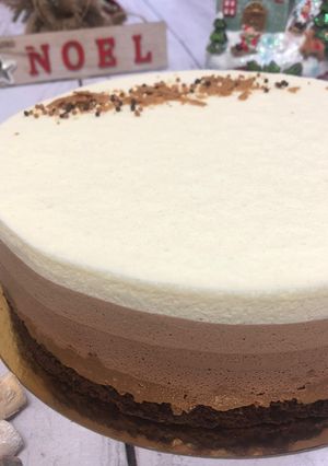 Une photo de Entremet 3 chocolats