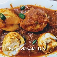 A picture of Egg  Masala  Dry  Curry.