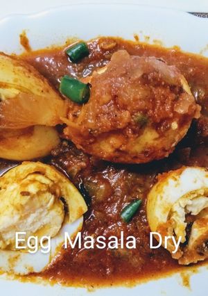 A picture of Egg  Masala  Dry  Curry.