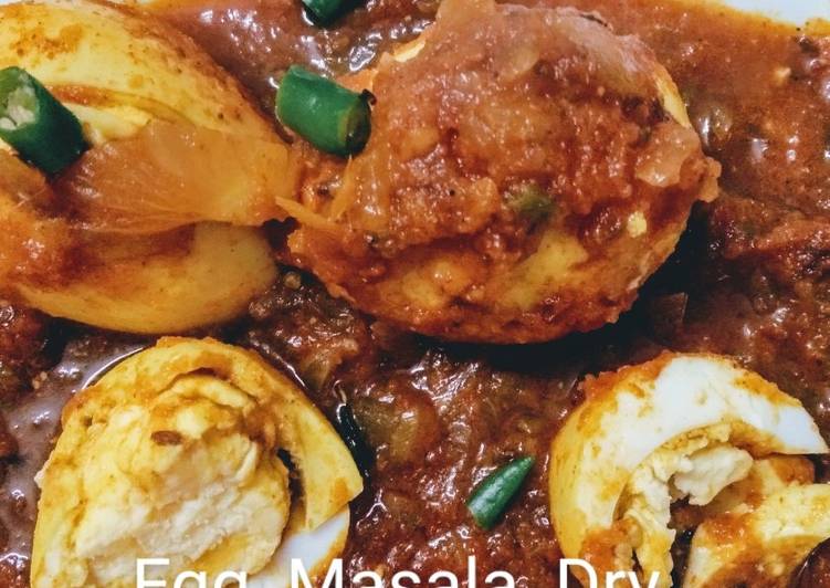 Recipe of Any-night-of-the-week Egg  Masala  Dry  Curry