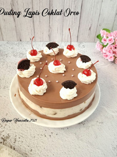 Foto resep Puding Lapis Coklat Oreo