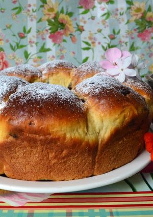 Una foto de Pan brioche de naranja y chocolate💋
