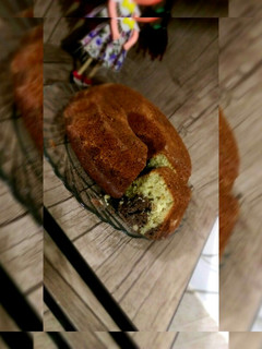 عکسی از دستور کیک دورنگ یه تخم مرغی