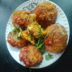 A picture of Airfryer Daliya Cutlet.
