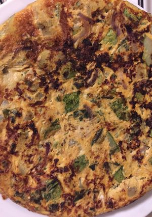 Una foto de Tortilla de zuchinis
