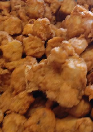 A picture of Arbi ke pakode.