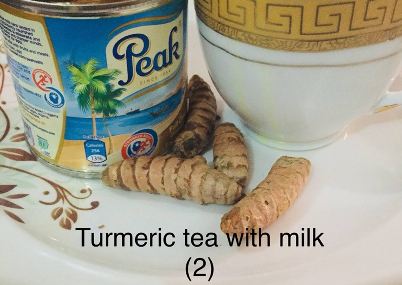 Turmeric tea with milk (2)🥛