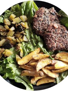 Una foto de Hamburguesa de frijoles negros