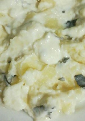 صورة لوصفة بطاطا باللبن (الروبة)