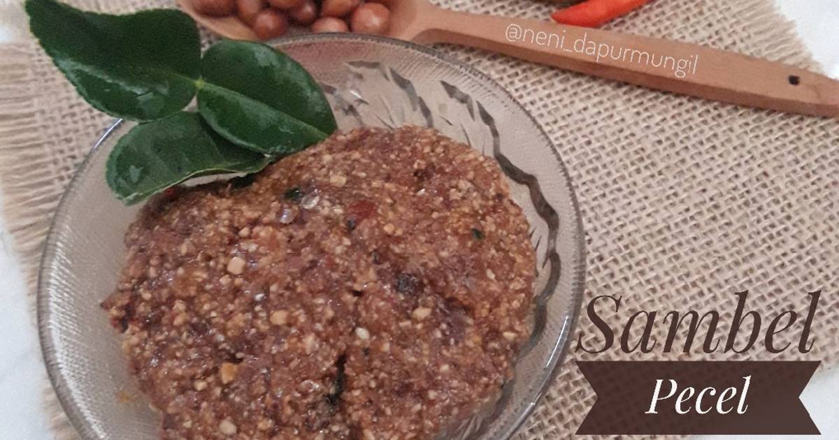 Resep Sambel Pecel Bumbu Pecel Sambel Kacang Oleh Neni Dapur