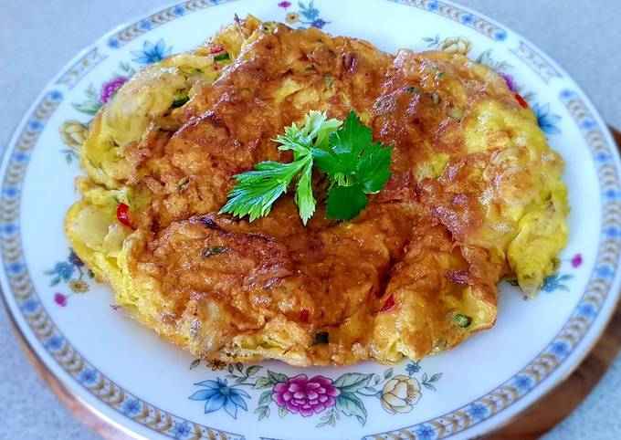 Dadar Telur Bebek (Duck Egg Omelette)