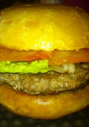 Una foto de Hamburguesa sencilla