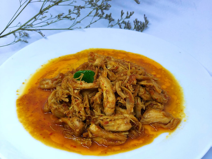 Resep Ayam Suwir Pedas Manis yang Enak Banget