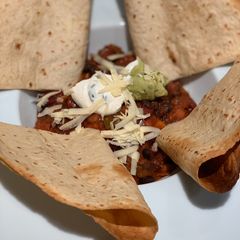 Vegetarian mixed bean slow cooker chilli A picture of Vegetarian mixed bean slow cooker chilli.