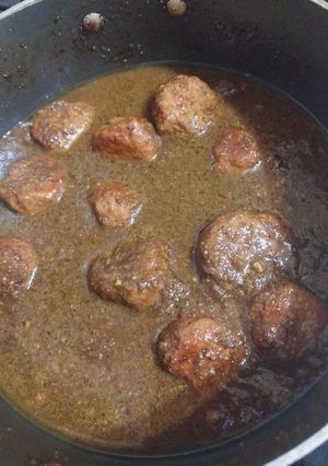 عکسی از دستور فسنجون با گوشت قلقلی