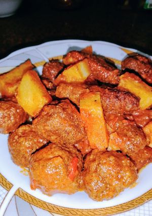 صورة لوصفة كفتة الارز