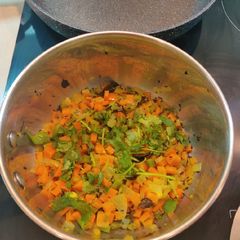 A picture of Vegetarian Carrot Sabzi.
