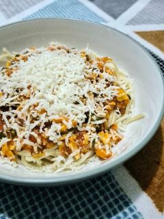 Foto resep Spaghetti Bolognese Sayur Pakcoy