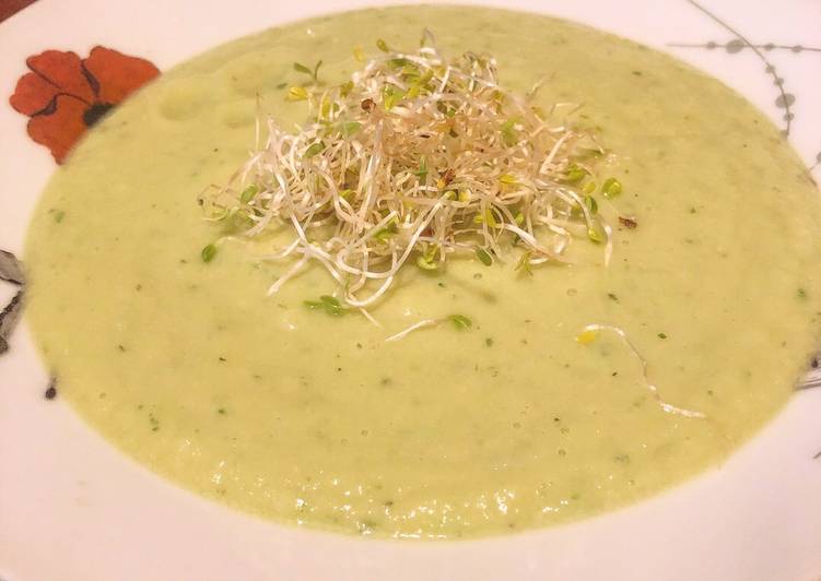 Crema Fría de Aguacate y Pepino