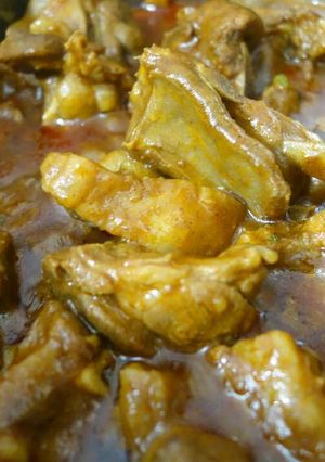 A picture of Lamb in tomato gravy.
