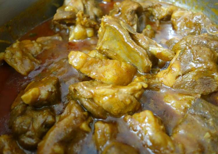 Steps to Prepare Favorite Lamb in tomato gravy