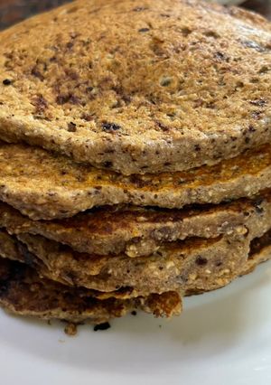 Una foto de Pancakes de banana (opción vegana)