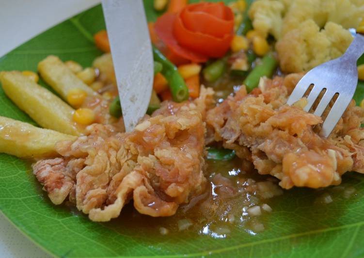 Resep Steak Crispy Ala Waroeng Steak And Shake (WSS) Oleh 