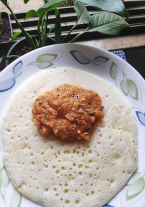 A picture of Red dosa chutney.