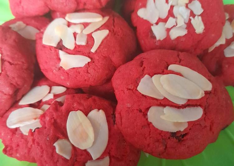 makanan Red Velvet Soft Cookies Anti Gagal