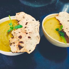 A picture of Khichdi ka soup.