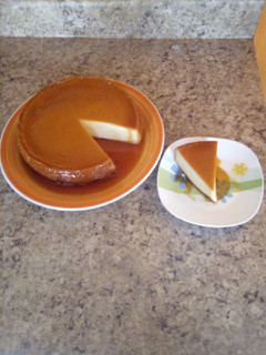 Una foto de Flan de Pana con Queso