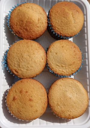 A picture of Milk vanilla cupcake.