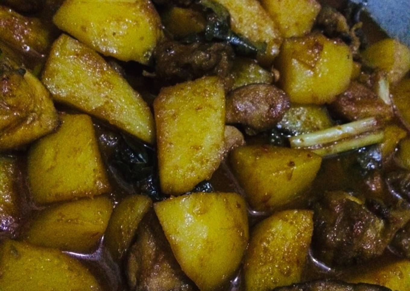 Kentang Ayam Kecap