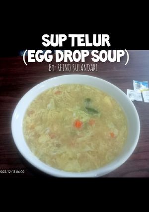 Foto resep ✓ SUP TELUR (egg drop soup)