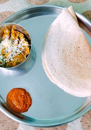 A picture of Masala dosa.