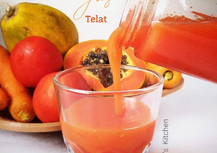 Langkah Mudah untuk mengolah Jus Telat (Wotel Pepaya Tomat) yang Enak Banget