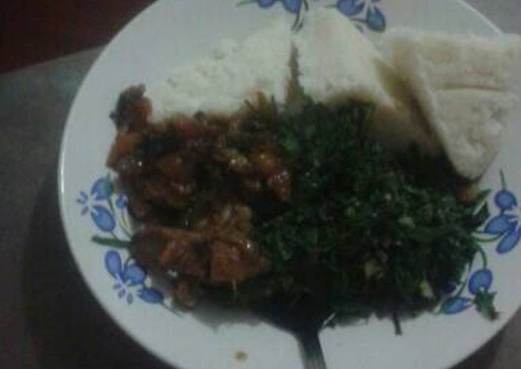 Easiest Way to Prepare Delicious Ugali with beef and sukuma wiki