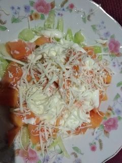 Foto resep Salad buah simple (saus ala PH)
