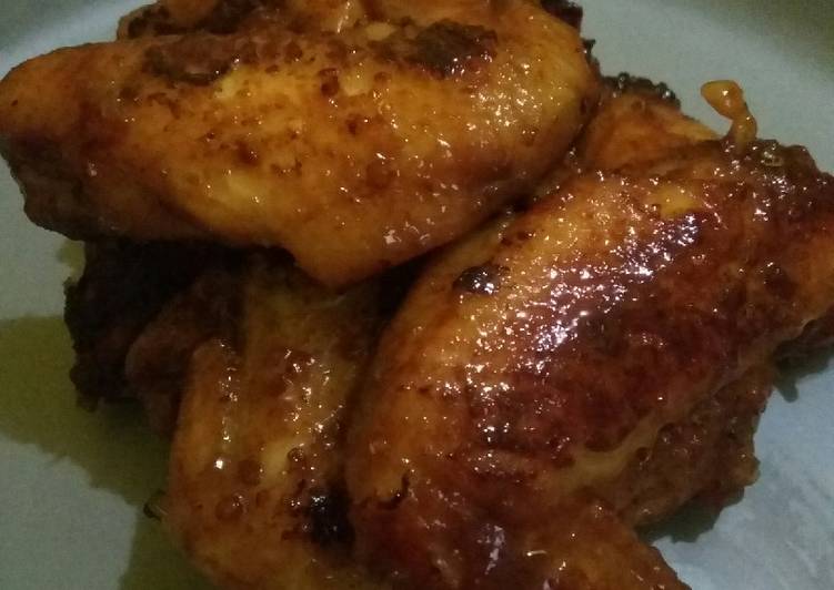 Langkah Mudah untuk Menyiapkan Sayap ayam pedas manis#BikinRamadanBerkesan yang Enak