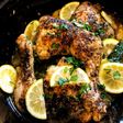 Lemon Chicken Thighs and Drumsticks with Potatoes in Slow Cooker