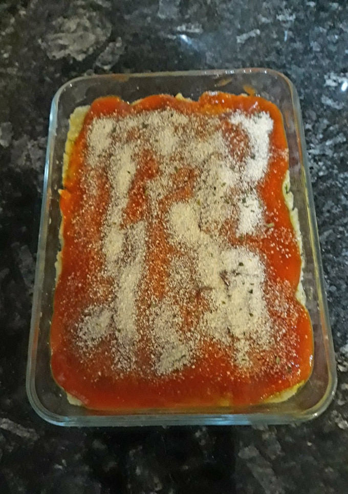 Una foto de Pastel de patata y calabacín con levadura de cerveza