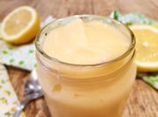 Una foto de lemon curd sin manteca