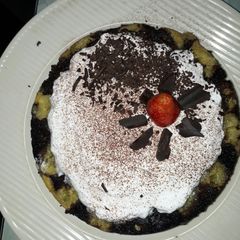 Banana chocolate cake A picture of Banana chocolate cake.