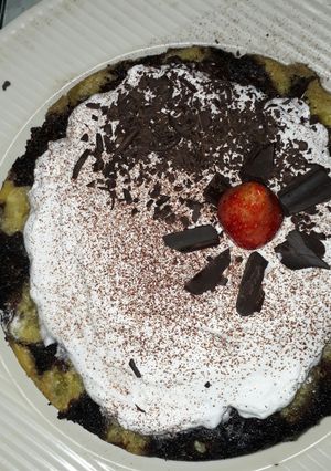 A picture of Banana chocolate cake.