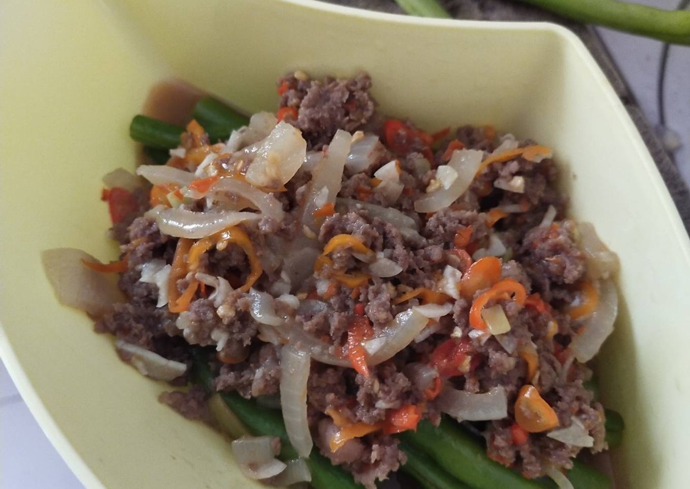 Tumis Buncis Daging Sapi 🐮